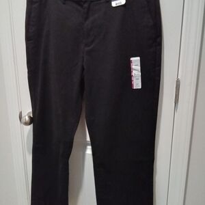 George Men's W40 L29 Classic Black Chinos NWT